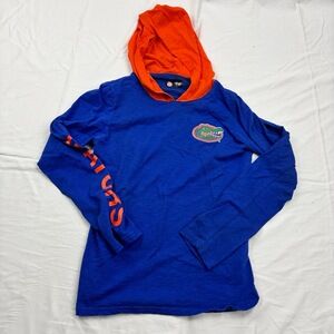 Women's Size S Univ. of Florida Gators Hoodie Blue/Orange Logo Gators Sleeve